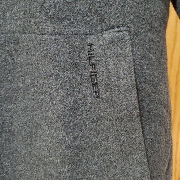 Tommy Hilfiger Grey Wool Hooded Jacket, XL - Picture 3 of 12